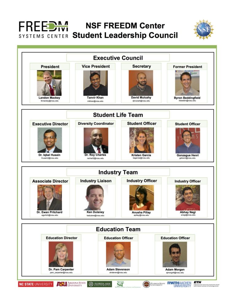 FREEDM Systems Center Student Leadership Council 2016